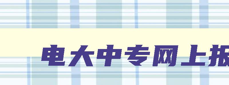 电大中专网上报名 电大中专网上报名怎么报 电大中专网上报名 电大中专网上报名怎么报