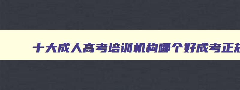 十大成人高考培训机构哪个好成考正规机构排名 成人高考报名培训机构 十大成人高考培训机构哪个好成考正规机构排名 成人高考报名培训机构