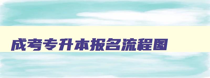 成考专升本报名流程图 成考专升本报名流程图片
