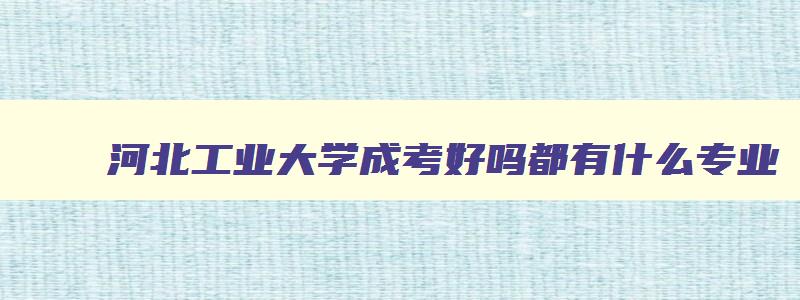 河北工业大学成考好吗都有什么专业 河北工业大学2024年成人高考招生专业 河北工业大学成考好吗都有什么专业 河北工业大学2024年成人高考招生专业