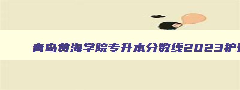青岛黄海学院专升本分数线2024护理 青岛黄海学院护理专业专升本 青岛黄海学院专升本分数线2024护理 青岛黄海学院护理专业专升本