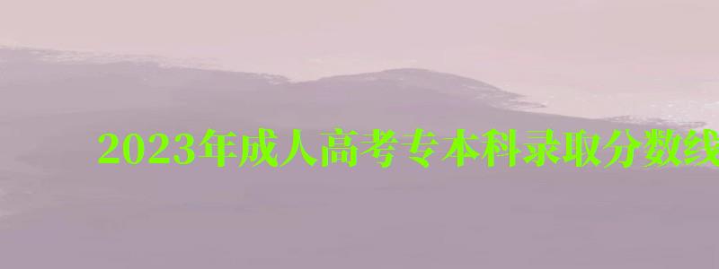 2024年成人高考专本科录取分数线(2024年成人高考专本科录取分数线是多少) 2024年成人高考专本科录取分数线(2024年成人高考专本科录取分数线是多少)